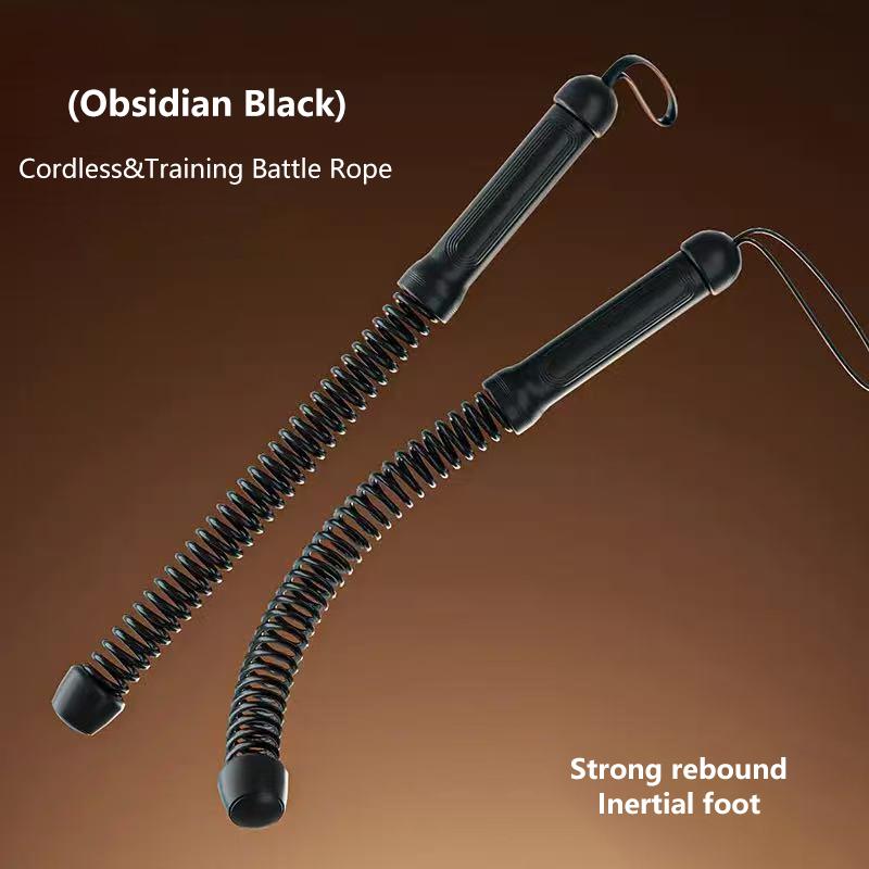 1/2pcs Cordless Battle Rope Multifunctional Power Training System Arm Strength Home Gym Equipment For Full Body Workout Unisex