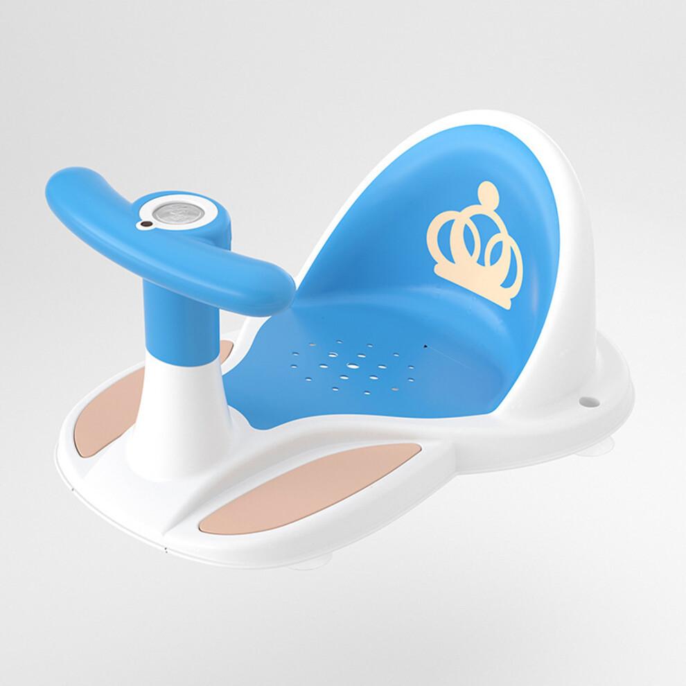 Baby-Badewannensitz Rutschfest, Mit Musik, Tragbar, Blau, 28x39,5x17cm