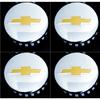 4PC CENTER HUB CAP POLISHED For Tahoe Suburban Silverado 2014-2017 3.25" 83mm