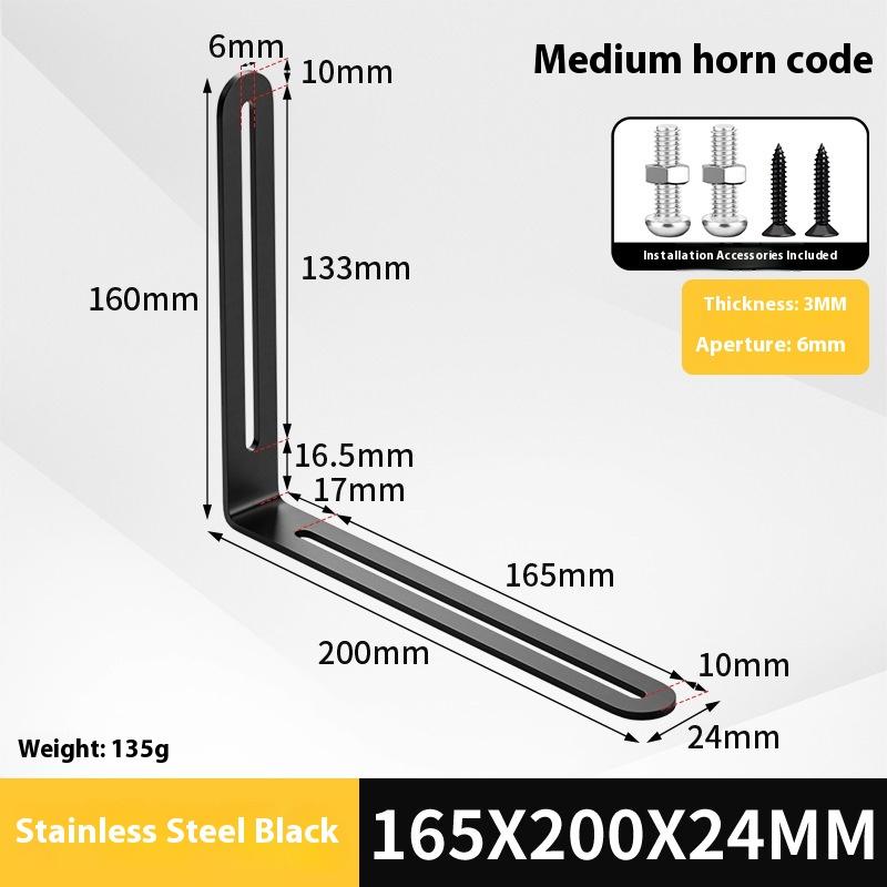 2 Stück Edelstahl Verstellbarer 90-Grad-Winkel L-Form, Eckwinkel, Mehrere Größen Geeignet für Schränke Möbel