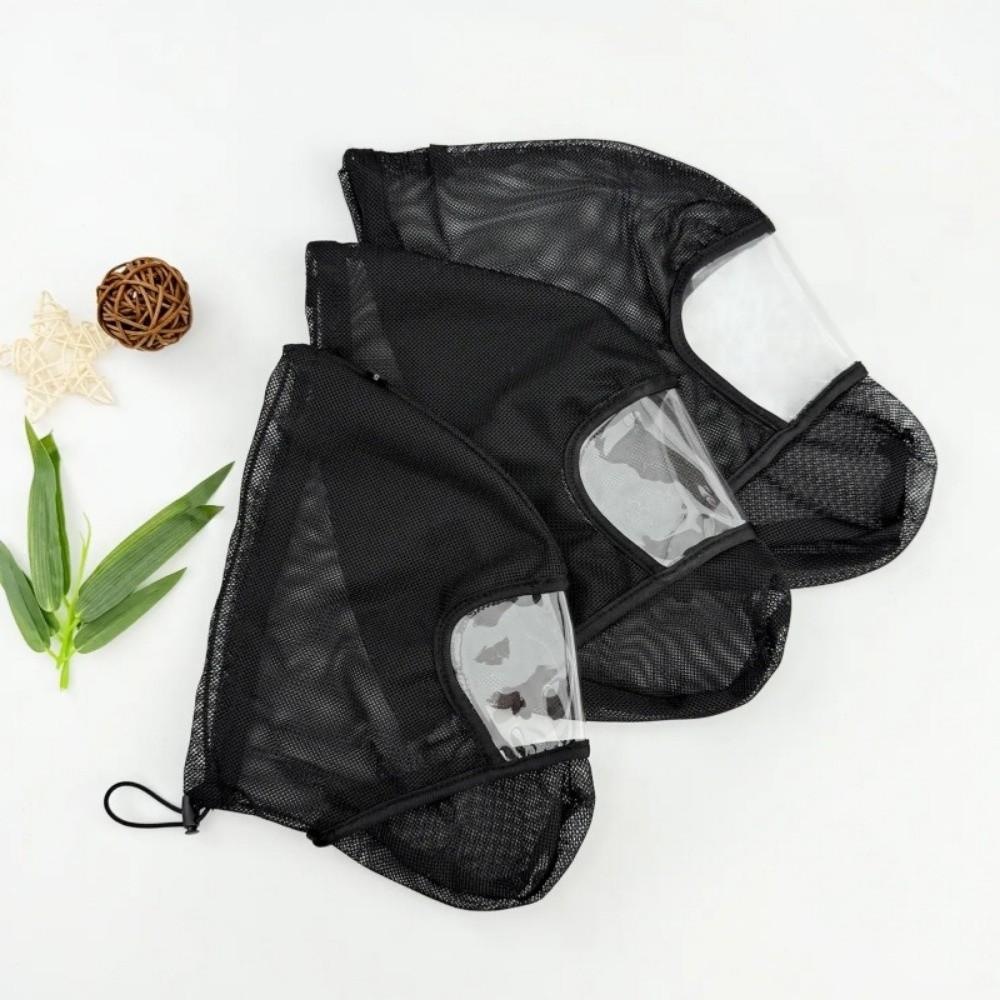 Mesh Pet Protective Veil Adjustable Fit Pet Facial Protection Mask  Prevent Facial Injuries
