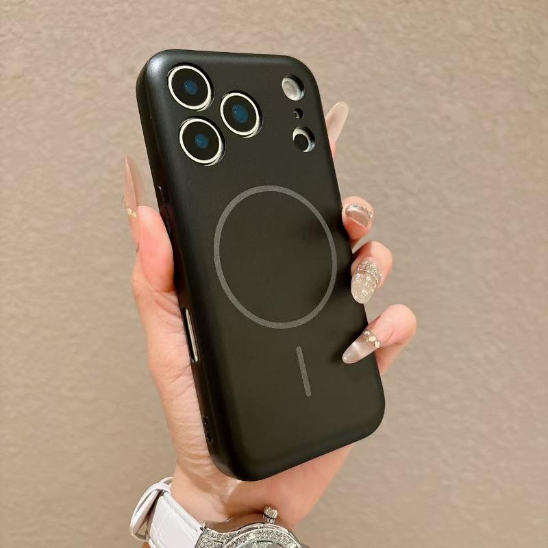 Matte finish Liquid Silicone For Case For For Iphone 17 16 1 14 13 Pro Max Magnetic Wireless Charger Fall prevention Cover