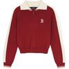 New MLB Varsity Boston Red Sox Knitwear Women's Burgundy 3FKPV0444-43WIS