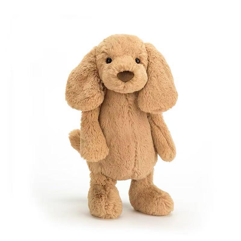 UK Shy Toffee Puppy Plush Toy - Cute Dog Figure Birthday Gift