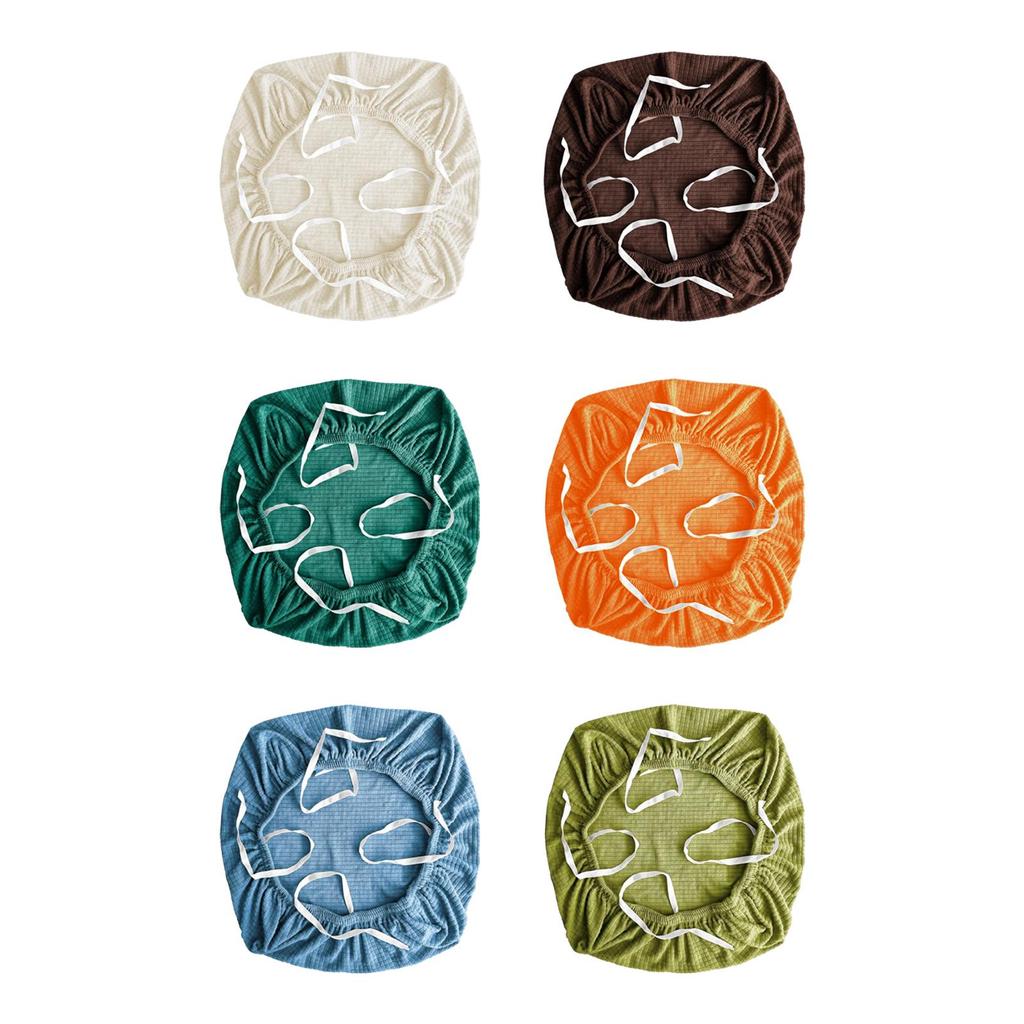 Washable Universal Swivel Chair Cover with Armrests Stretch Office Seat Protector Removable for Computer Desk