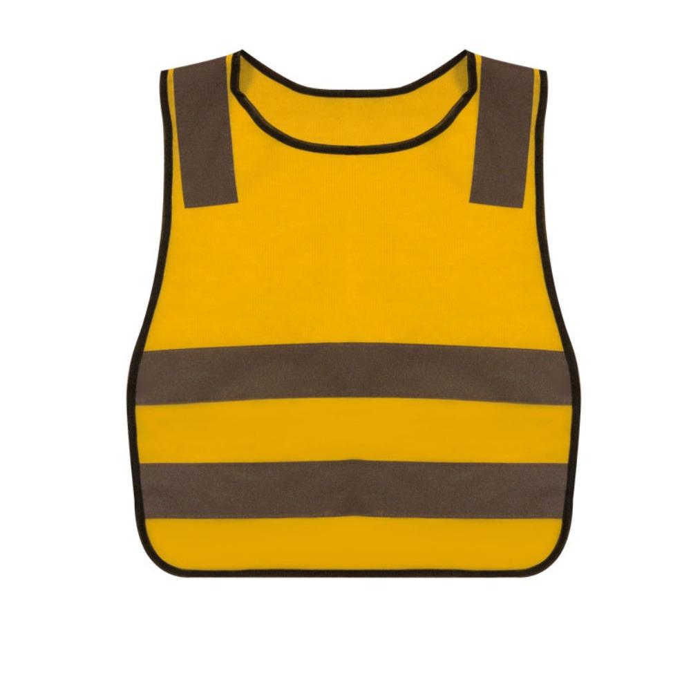 

Дышащий детский жилет безопасности, удобный дорожный жилет, безрукавный светоотражающий жилет, ночной жёлтый