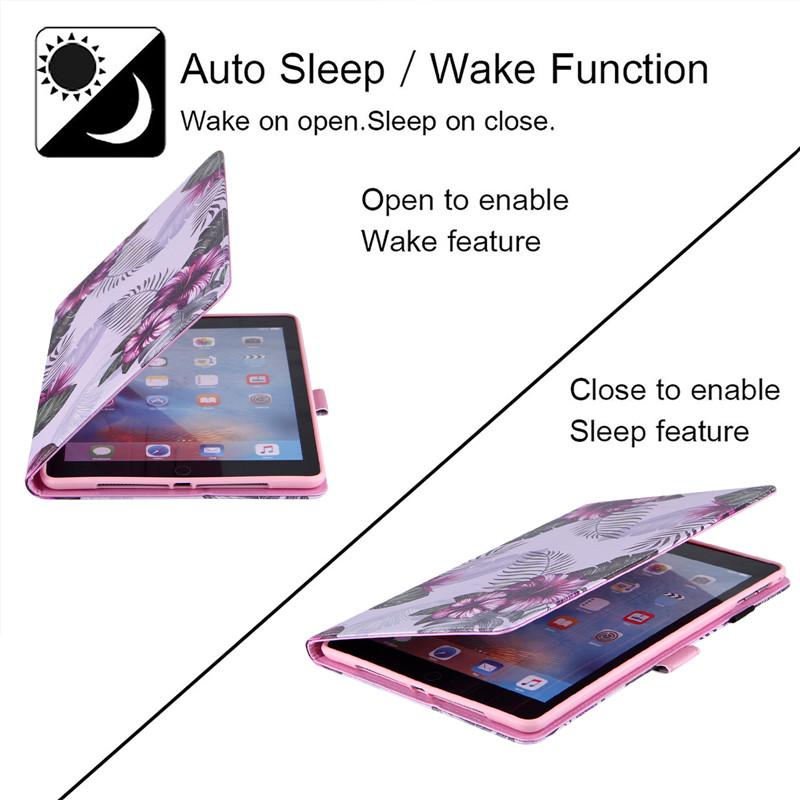 Tablet Case For IPad 9 7 2018 2017 5th 6th Generation Air 2 5 6 Case A1822 A1475 Cute Marble Flower Painted Soft Silicone For IPad 9.7 Case