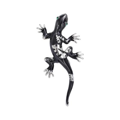 Personalized Alloy Dripping Gecko Brooch Fashion Trend Animal Pin Men'S Suit Accessories