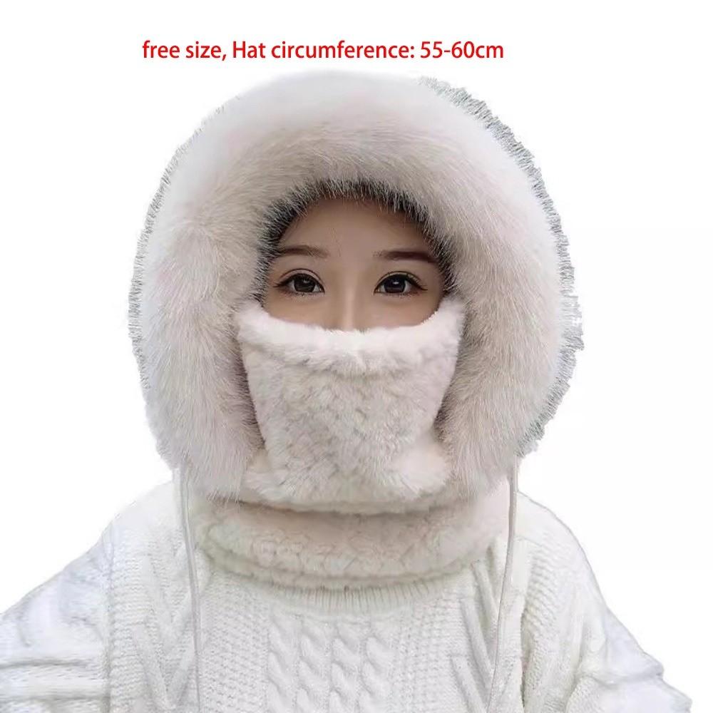 Coldproof Scarf Mask Integrated Hat Warm Lei Feng Hat New Helmet Cap  Unisex