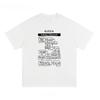 Queen's Trendy and Fashionable Sketch Text Simple Men's and Women's Pure Cotton T-shirts Are Versatile for Summer Couples