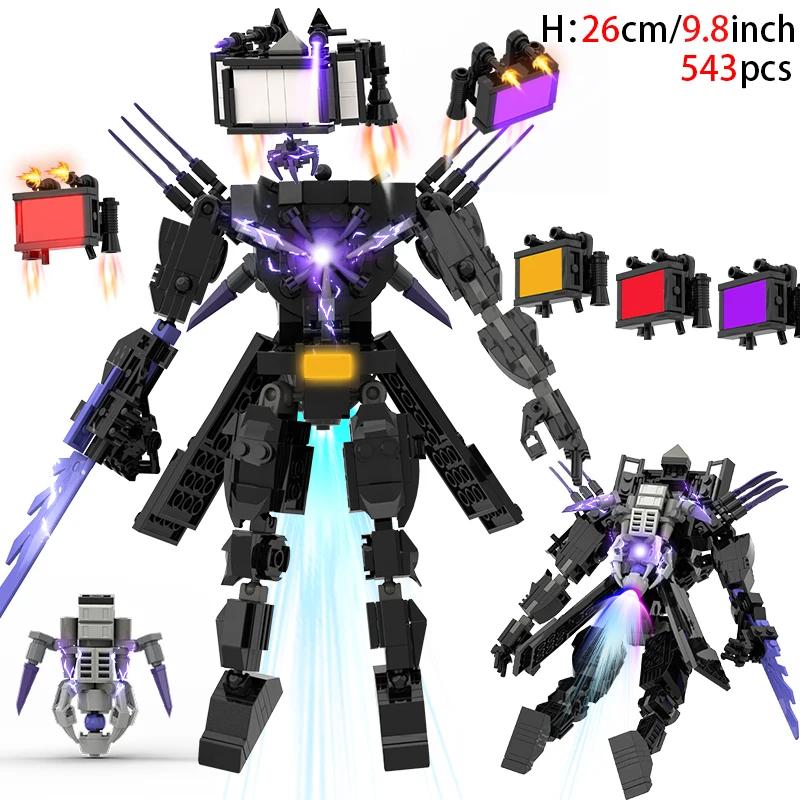 

Moc Skibidi Туалет Фигурки Модель Блоки Titan Оператор Спикерман Строительные Игрушки Украшения Для Вечеринки Хэллоуин Подарки для Мальчиков