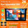 Android 14 Carplay Car Radio For Hyundai I30 2011 - 2017 Multimedia Video Player Navigation DVD Stereo 2Din DSP AI Voice GPS BT