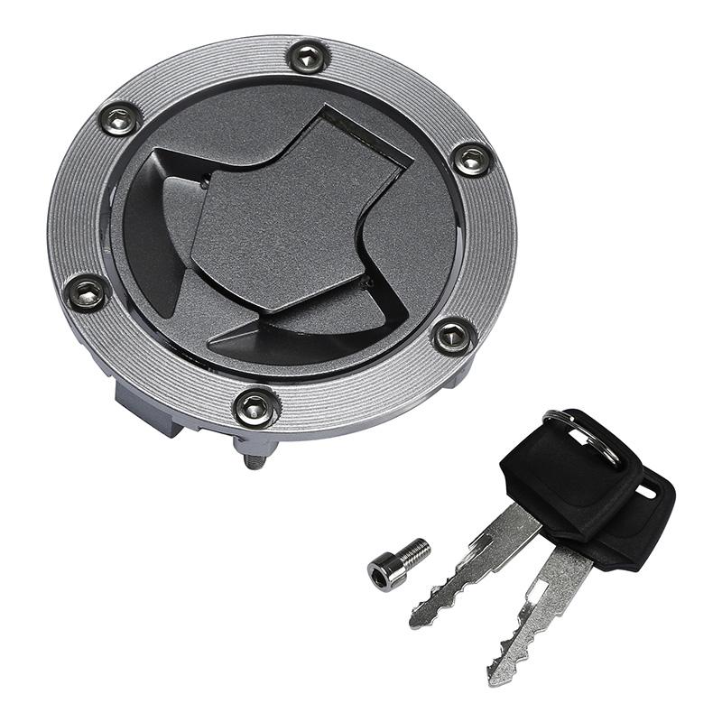 Tapa de la tapa del depósito de combustible de gasolina de la motocicleta con cerradura y llave para Kawasaki Ninja 300 2013-2017 Ninja 250R 2008-2014 ER250 ER300 Z250 Z300