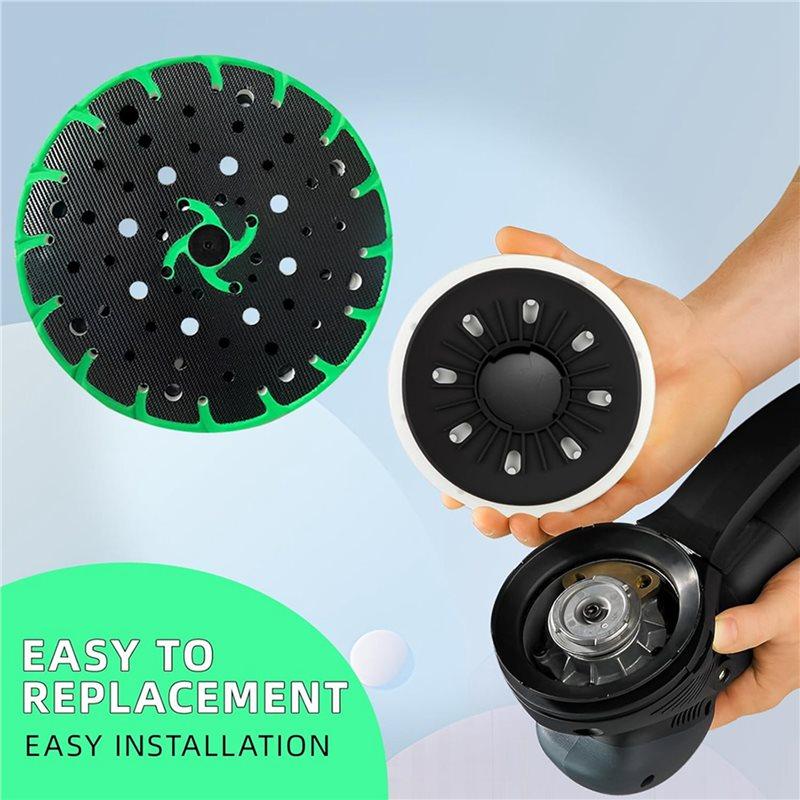 Aug. Soft Sanding Pad + Hard Sanding Pad For Festool RO 150 FEQ Sander, 6 Inch Back-Up Sanding Discs (4-Pack)