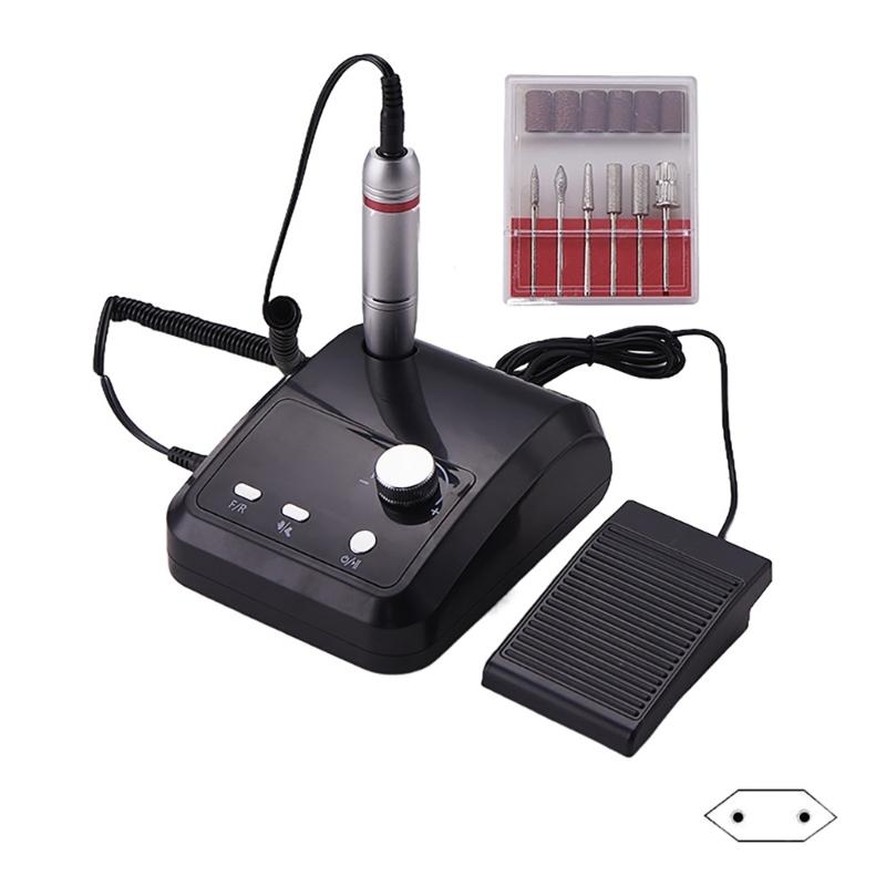 Nails Drill Set Electric Nails Drill Machine with Nails Drill Bits Rechargeable Nail Polishing Machine for Salon Use