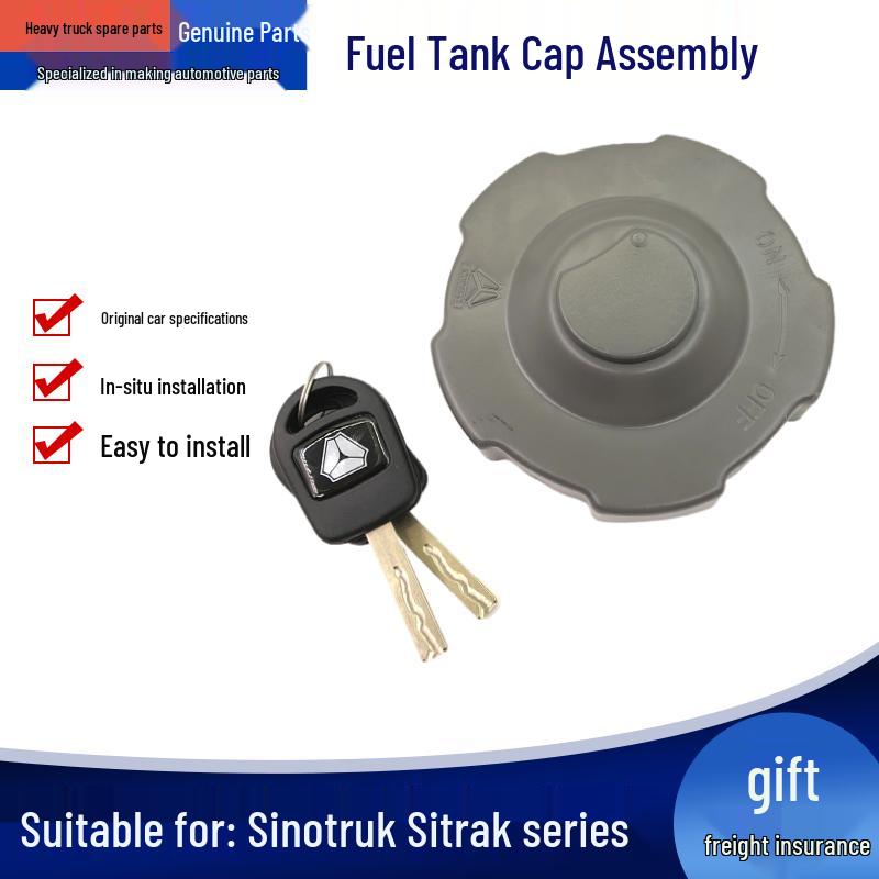 Compatible Fuel Tank Cap for Sinotruk Shandeka, Howo T5G, and Howo TX with Lock
