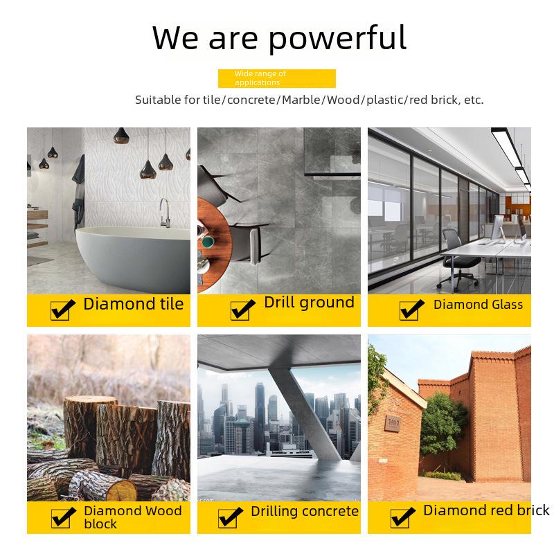 Multi-Function Magnetic Alloy Triangle Drill Bit Set for Concrete, Glass, and Tile