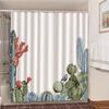 Shower Curtains Green Tropical Plants Bathroom Polyester Waterproof Shower Curtain Leaves Printing Curtains For Bathroom Shower