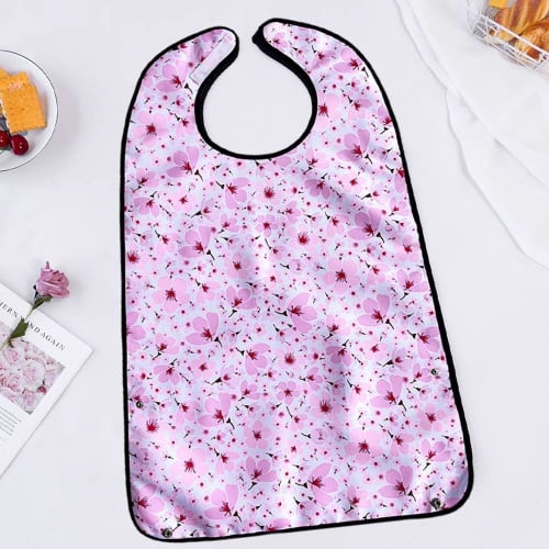 HiLiBoom Nursing Apron, Mealtime Apron, Caregiving Supplies, Waterproof, Stain-Resistant, Durable, 3D Pockets, Easy to Clean, Bib for Adults and Senio