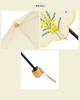 BECAUSE Folding Mimosa Umbrella, Embroidery, Mini, Gray, B-095266