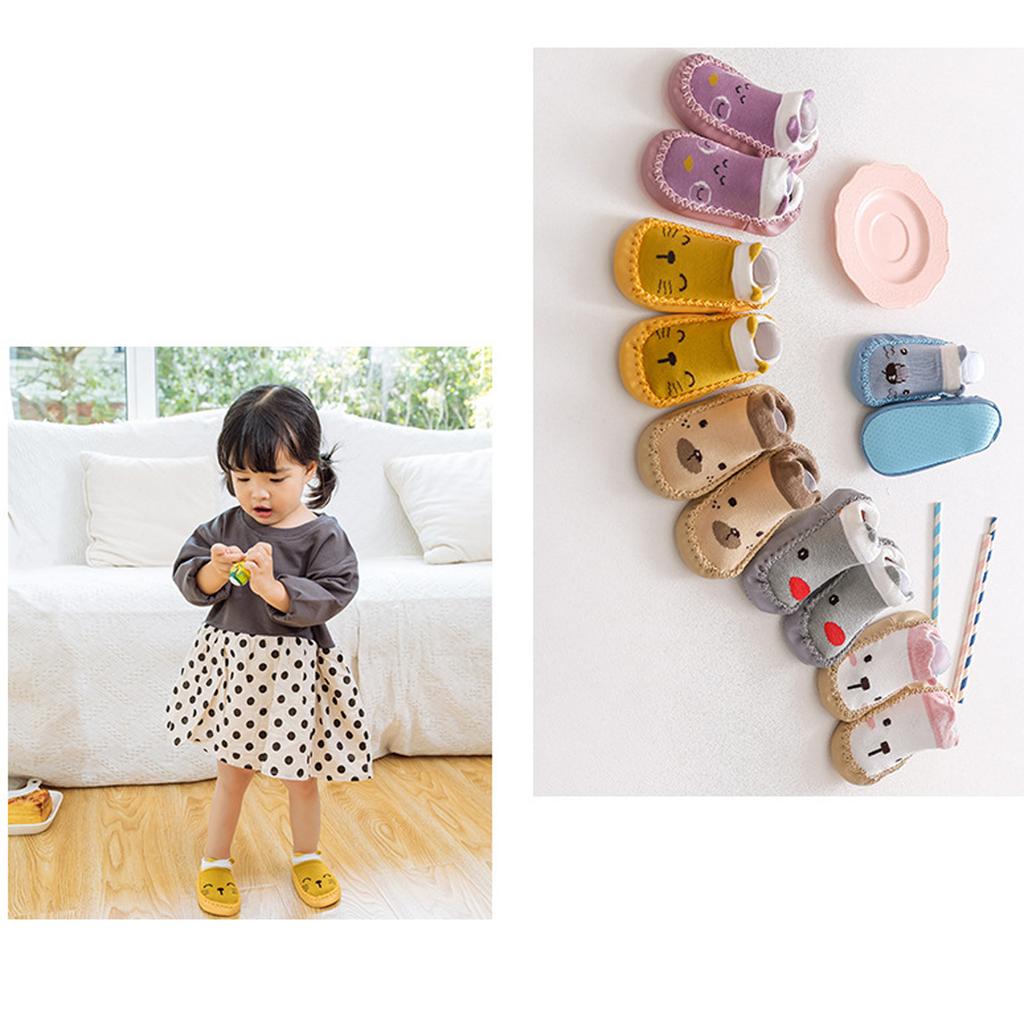Newborn Baby Cartoon Newborn Baby Girls Boys Anti-Slip Socks Slipper Shoes Boots