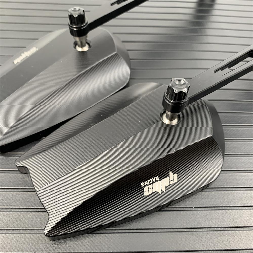 Para Honda Suzuki Yamaha Kawasaki Motocicleta Espelhos Retrovisores Laterais Espelho Retrovisor Traseiro Ajustável Universal Espelho Lateral