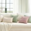 Green Spring Windmill Patchwork Pillow Case 40x40cm Nordic Corduroy Cushion Covers Farmhouse Throw Pillow Covers Home Decor