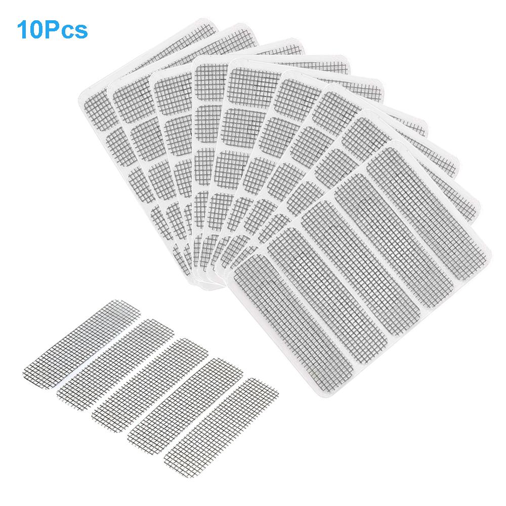 10-50 Pcs Window Screen Patch Exhaust Grille Window Door Drainage Hole Anti-mosquito Paste Mesh Screen Invisible Repair Subsidy