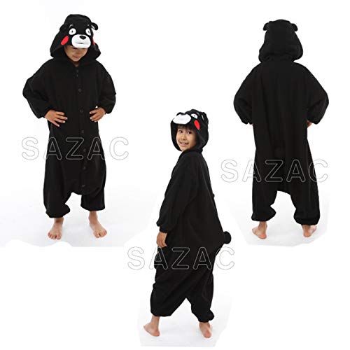 

SAZAC Кигуруми из флиса Кумамон для детей, размер 110