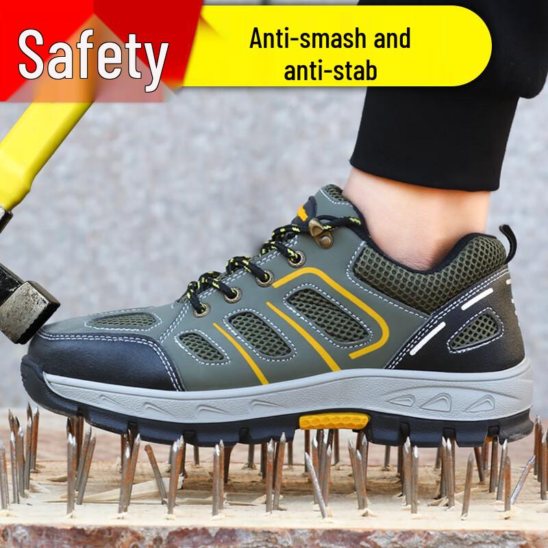 Jingtu Men s Breathable Steel Toe Safety Work Shoes 40