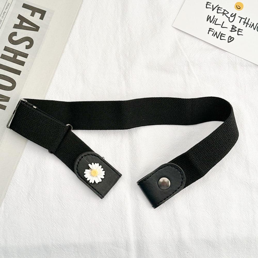 1Pcs Traceless Invisible Elastic Belt Women's Belt Jeans Pants Men's Elastic Belt