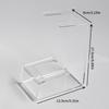 Multipurpose Clear Acrylic Organizers Rack With Removable Trays Convenient for Plates Books and DVDs Organization