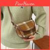 Stylish And Trendy Ladies Plaid Saddle Bag In Red Green And Yellow Perfect For Fall Winter 2024 Fashion