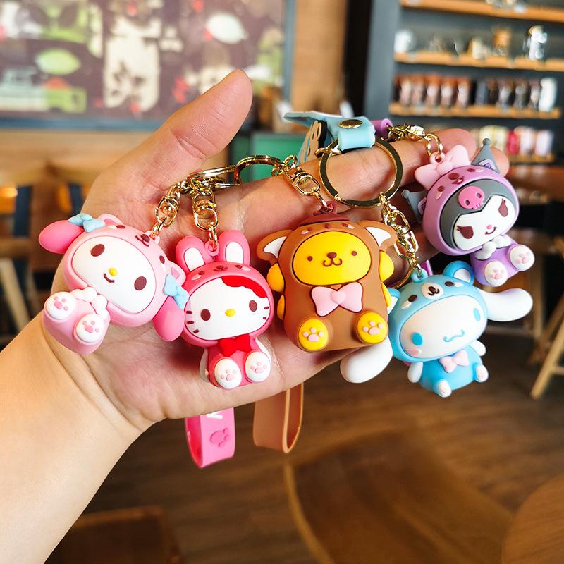 Sanrio Cinnamoroll & Kuromi Cute Cartoon Keychain Pendant