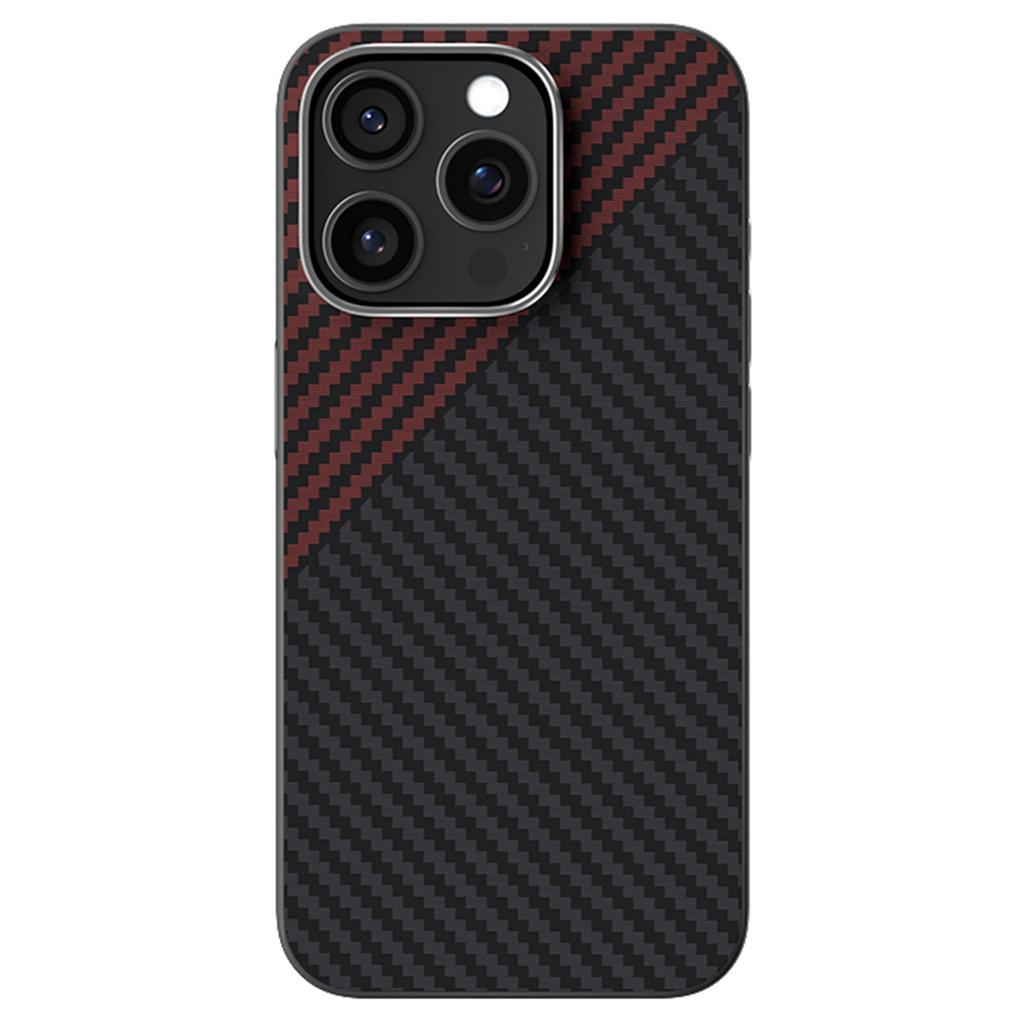 ABEEL For iPhone 14 Pro Max Case Compatible with MagSafe Carbon Fiber Texture Back Cover