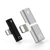 Mini Lightning Splitter Adapter Audio AUX Konverter Adapter mit zwei Lightning-Anschlüssen Kopfhöreranschluss Ladeanschluss für iPhone 7 Plus 8 Plus X