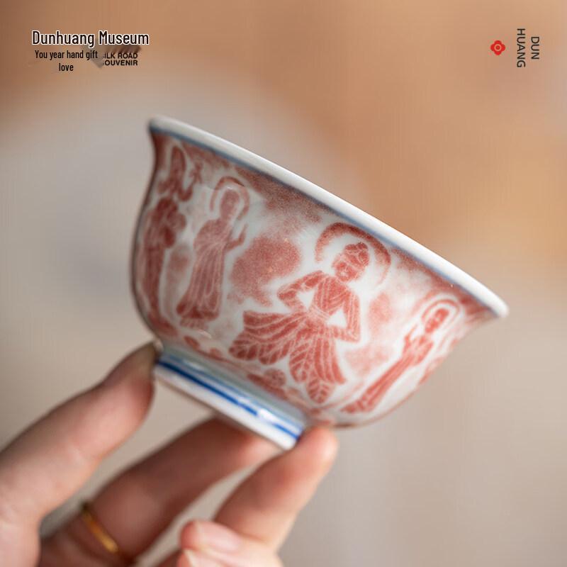 Gong Li Dunhuang Museum Ceramic Art Teacups Single Cup