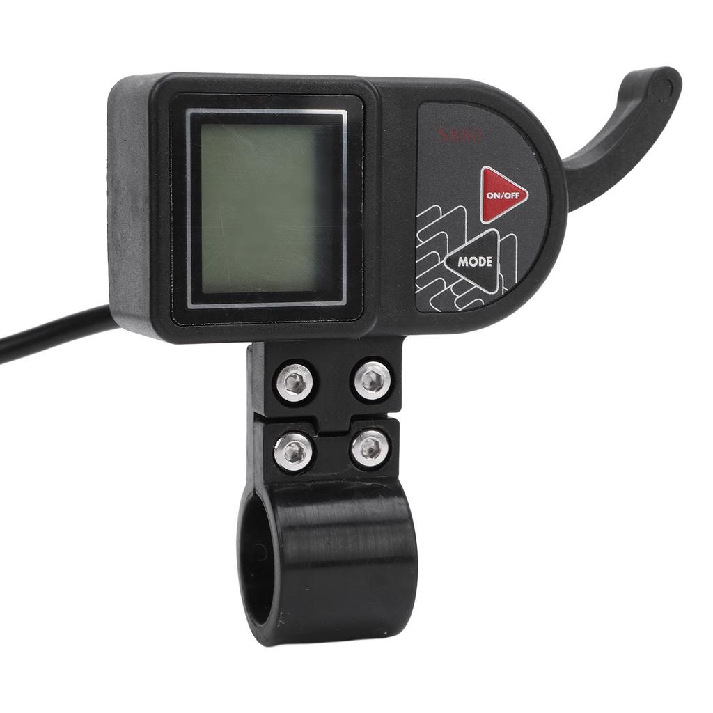 Electric Bike Panel 3 Level Backlight LCD Display Water Proof Bike Handlebar Meter 48V
