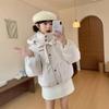 Sweet bow polka dot hooded cotton-padded jacket winter new warm thickened bread clothes cotton clothes women's short trendy