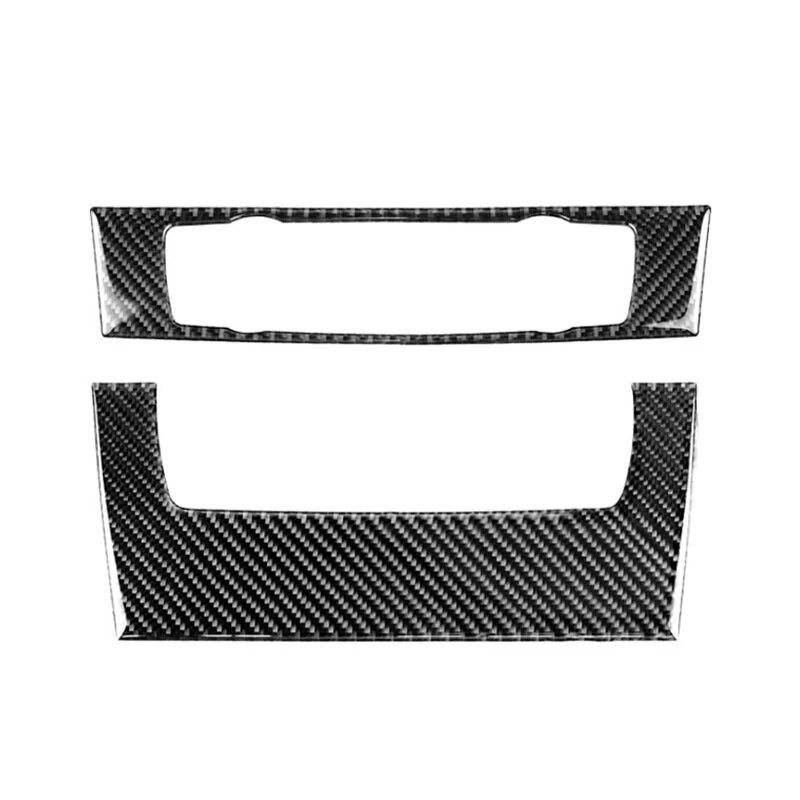 Real Carbon Fiber Car Styling Interior Center Control CD Panel Rahmen Abdeckung Trim Für BMW 3 Serie E90 E92 E93 2005 - 2011 2012