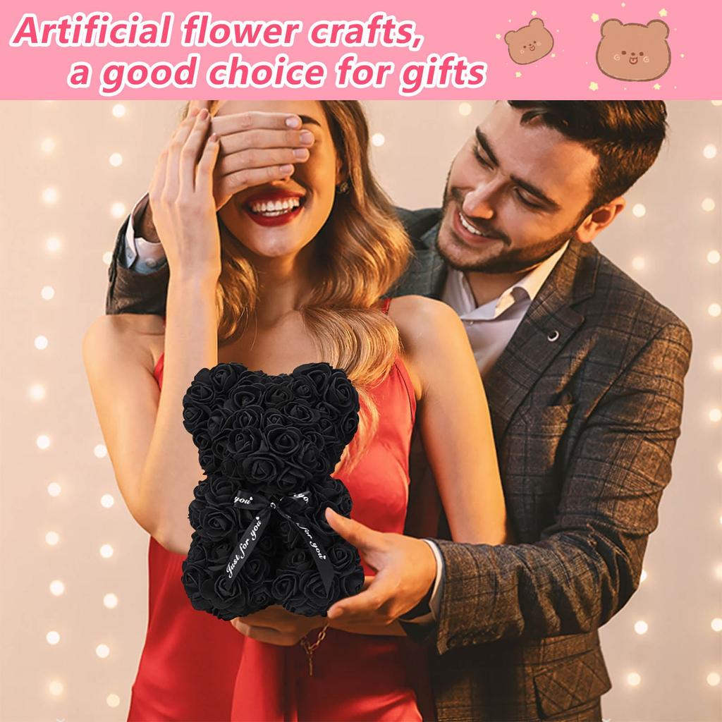 Konservierte Blume Rose Bär Valentinstag Muttertag Geschenk Schaum Blume Bär
