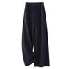 Women's Woolen Wide-Leg Drape Pants: New 2025 Loose, Stylish Velvet-Enhanced Suit Trousers for Autumn and Winter.