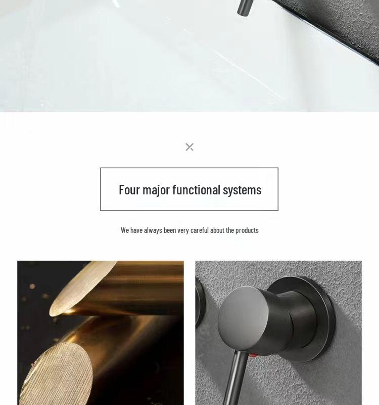 Concealed Wall-Mount Hot/Cold Basin Faucet for Hotel Projects