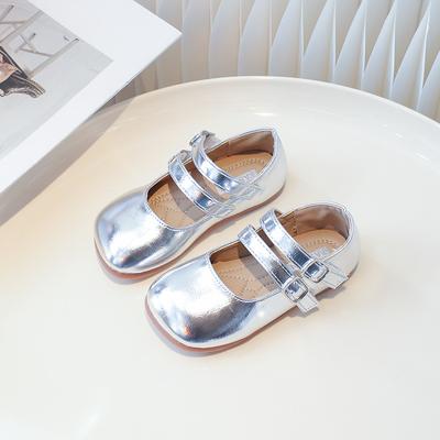 Sandales d'été Nouvelle Mode Simples Chaussures pour Enfants Confortables Douces Antidérapantes Chaussures pour Filles Exquises Princesse Quotidiennes Polyvalentes Chaussures en Cuir