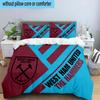 West FC United Crest 3PCS Bedding set,Ideal for1pc Duvet Cover And 2pcs Pillowcases Perfect for Christmas gift,Ideal for Bedroom, Dormitory