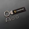 Leather Car Keychain Gifts  Auto Key Rings Holder PendantFor Porsche Cayenne Panamera Macan 911 Taycan Boxster Cayman 918 Pajun