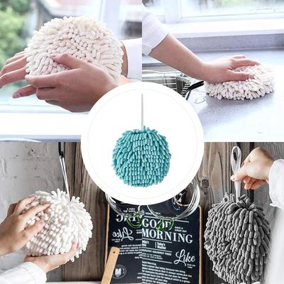 Japanese Chenille Hand Towel Thickened and Enlarged Soft Foreign Trade Quick-drying Water-absorbent Hanging Kitchen Bathroom Hand Towel