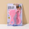 Infant Comb Kit with Hairbrush for Delicate Skin Feature Adorable Bear Pattern New Parents Essential Hair Care Supplies