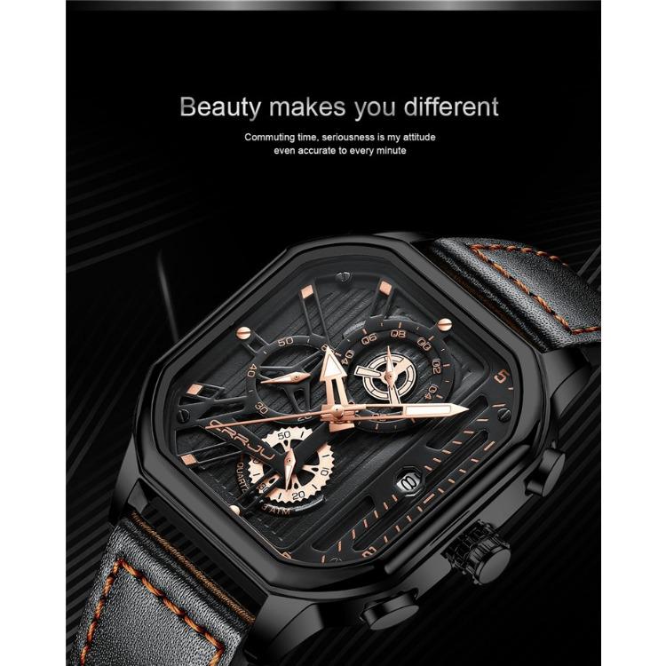 CRRJU New Belt Men's Watch Watch Simple Business Personality Men Fashion Waterproof