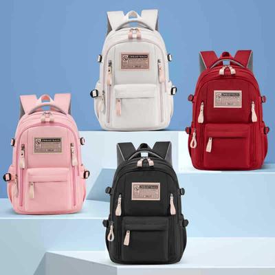 Sesame Baby 2024 Solid Color Backpack for Kids, Large Capacity, Personalizable for Primary and Secondary Students